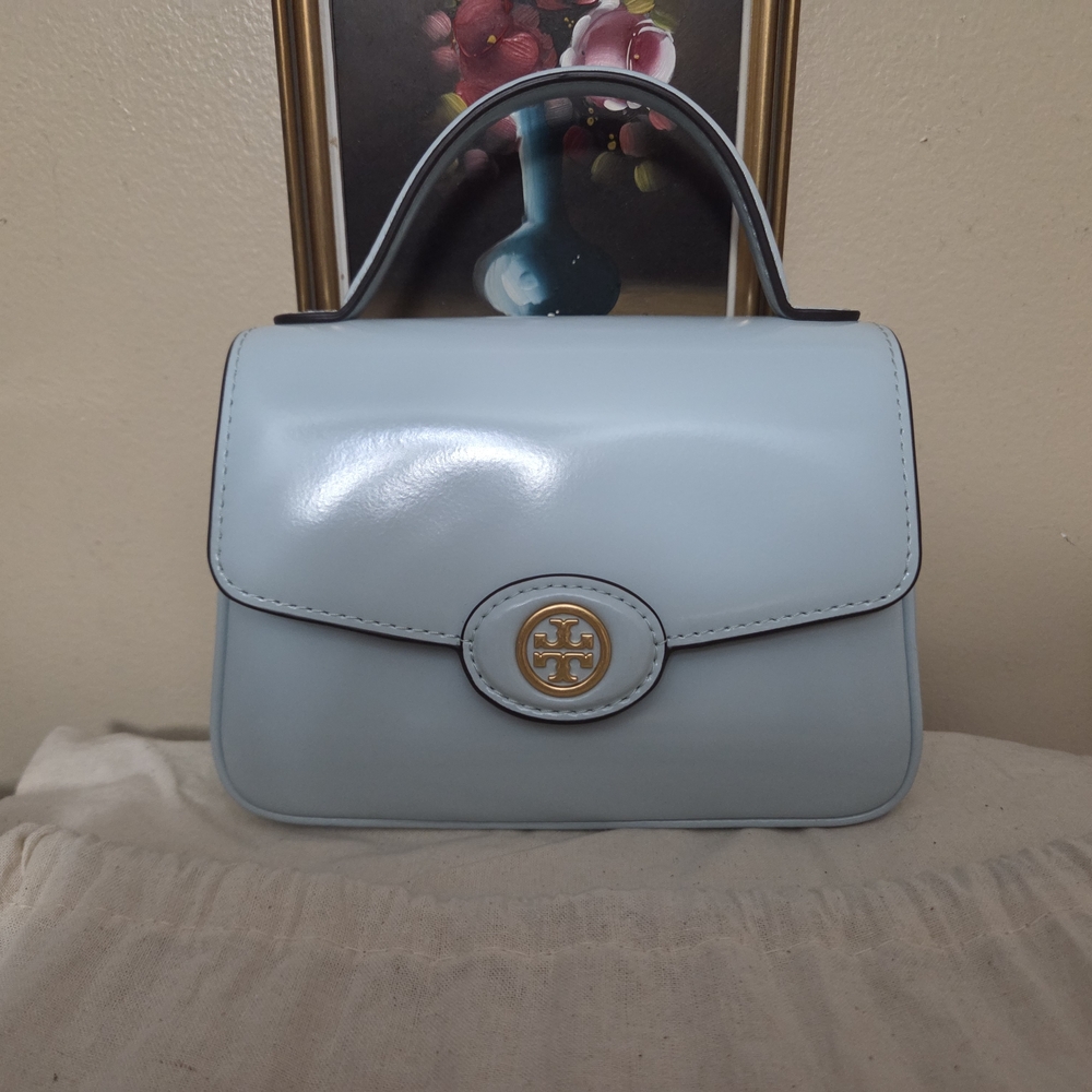 Tory Burch Small Robinson Leather Top-handle
